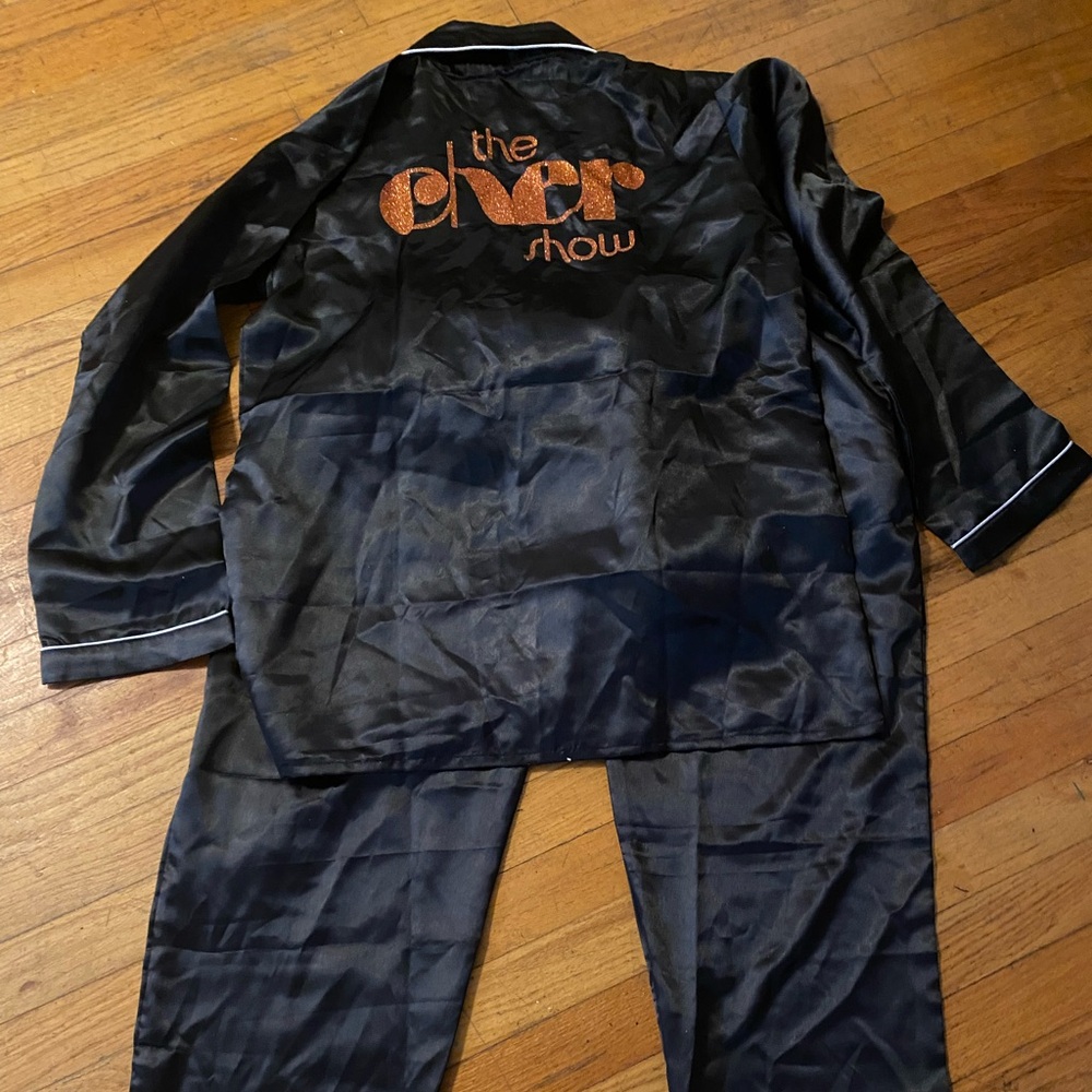 The Cher Show Black Satin Pajama Set  NWOT